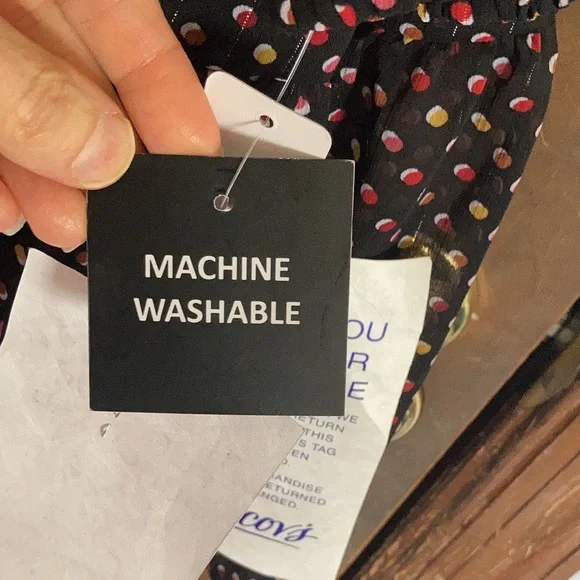 Signature multi colored polka dot w metallic accents size MP - Picture 11 of 17